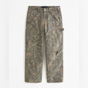 Abercrombie Baggy Camo Workwear Pants